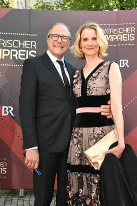 Alexander Hold with wife Michaela Bavarian Film Award 22 Honor, award, prize Prinzregenten Theater Munich 16 June 2023
