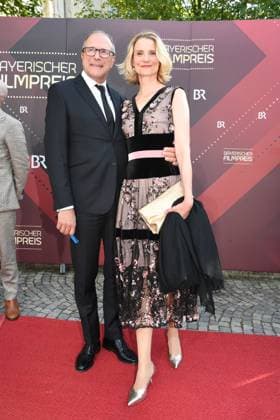 Alexander Hold with wife Michaela Bavarian Film Award 22 Honor, award, prize Prinzregenten Theater Munich 16 June 2023