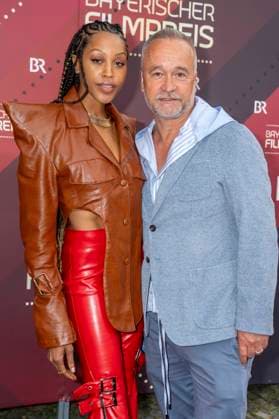 Jazz Amina and Thomas Darchinger at the 44 Bavarian Film Awards 2022 ceremony at the Prinzregententheater in Munich, 16 06 2023 Foto:xN.xKolinzx xFuturexImage