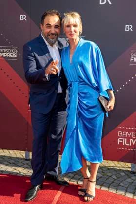 Adnan Maral with wife Franziska Maral at the 44 Bavarian Film Awards 2022 ceremony at the Prinzregententheater in Munich, 16 06 2023 Foto:xN.xKolinzx xFuturexImage