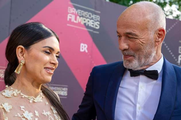 Heiner Lauterbach with wife Viktoria Lauterbach at the 44 Bavarian Film Awards 2022 ceremony at the Prinzregententheater in Munich, 16 06 2023 Foto:xN.xKolinzx xFuturexImage