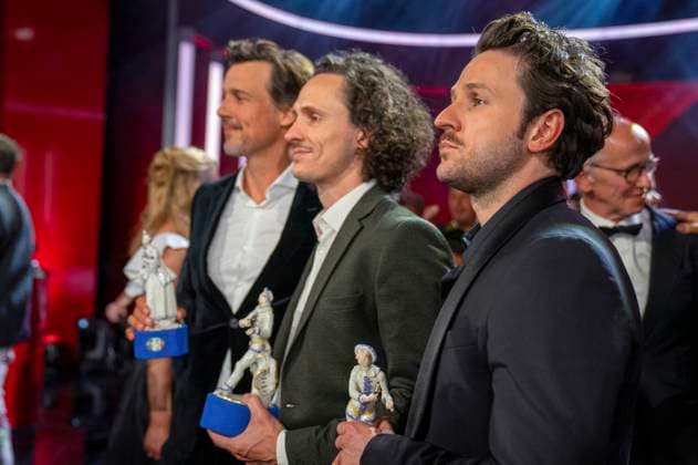 Florian David Fitz, Alex Schaad and Dimitrij Schaad at the 44 Bavarian Film Award 2022 ceremony at the Prinzregententheater in Munich, 16 06 2023 Foto:xN.xKolinzx xFuturexImage