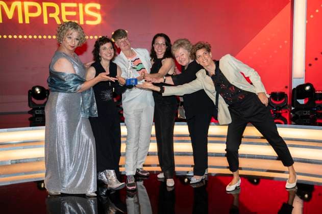Uli Decker and team at the 44 Bavarian Film Award 2022 ceremony at the Prinzregententheater in Munich, 16 06 2023 Foto:xN.xKolinzx xFuturexImage
