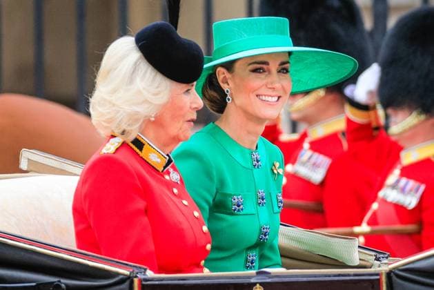 Entertainment Themen der Woche KW24 Entertainment Bilder des Tages Trooping the Colour, London, UK London, 17th June 2023. The carriage with Queen Camilla, Catherine, the Princess of Wales and Prince George, Princess Charlotte and Prince Louis on the way to Horse Guards Parade. Trooping of the Colour has marked the official birthday of the British Sovereign, King Charles III. Over 1400 soldiers, 200 horses and 400 musicians take part in the display., Credit:Imageplotter Avalon  Copyright: xImageplotterx xAvalonx 0783931145