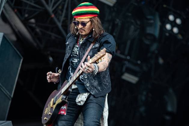 Bilder des Jahres 2023, Entertainment June 06 Entertainment Themen der Woche KW24 Entertainment Bilder des Tages LANDGRAAF - The American rock band Hollywood Vampires with guitarist and actor Johnny Depp will perform during the second day of the 52nd edition of Pinkpop. ANP PAUL VAN BERGEN netherlands out - belgium out  Copyright: xx x471840531x originalFilename: 471840531.jpg