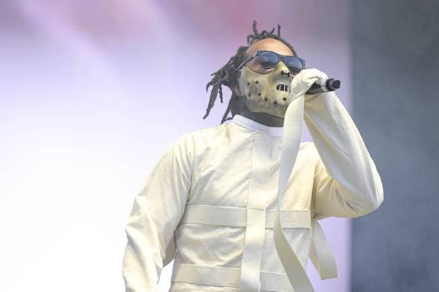 June 16, 2023, Manchester, Tennessee, United States: Three 6 Mafia Juicy J performs during Day 2 of the 2023 Bonnaroo Music & Arts Festival on June 16, 2023 in Manchester, Tennessee. .Photo: imageSPACE. Manchester United States - ZUMAs181 20230616_zea_s181_113 Copyright: xDarrenxEaglesx