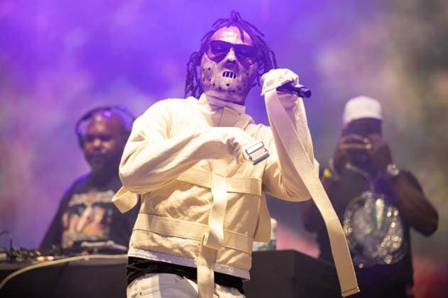 June 16, 2023, Manchester, Tennessee, United States: Three 6 Mafia Juicy J performs during Day 2 of the 2023 Bonnaroo Music & Arts Festival on June 16, 2023 in Manchester, Tennessee. .Photo: imageSPACE. Manchester United States - ZUMAs181 20230616_zea_s181_120 Copyright: xDarrenxEaglesx