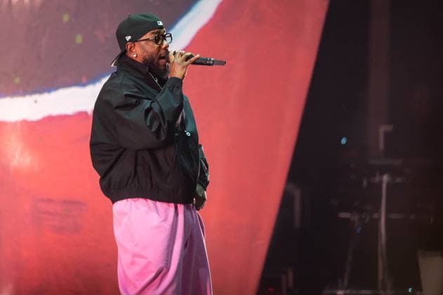 June 16, 2023, Manchester, Tennessee, United States: Kendrick Lamar performs during Day 2 of the 2023 Bonnaroo Music & Arts Festival on June 16, 2023 in Manchester, Tennessee. .Photo: imageSPACE. Manchester United States - ZUMAs181 20230616_zea_s181_147 Copyright: xDarrenxEaglesx