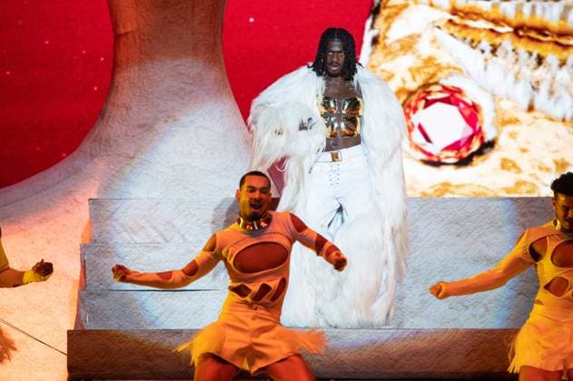 June 17, 2023, Manchester, Tennessee, United States: Lil Nas X performs during Day 3 of the 2023 Bonnaroo Music & Arts Festival on June 17, 2023 in Manchester, Tennessee. Manchester United States - ZUMAs181 20230617_zea_s181_128 Copyright: xDarrenxEaglesx