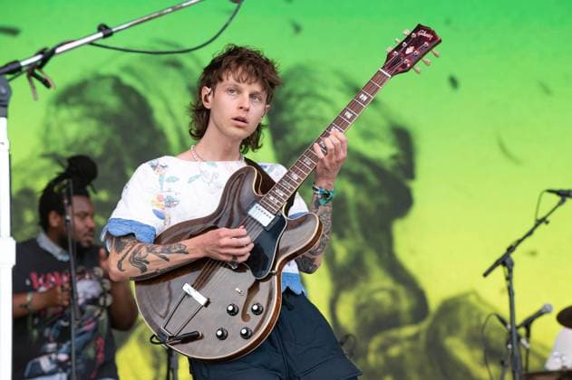 June 18, 2023, Manchester, Tennessee, United States: DeCarlo Jackson and Nathan Stocker with Hippo Campus perform on Day 4 of the 2023 Bonnaroo Music & Arts Festival on June 18, 2023 in Manchester, Tennessee. Manchester United States - ZUMAs181 20230618_zea_s181_050 Copyright: xDarrenxEaglesx
