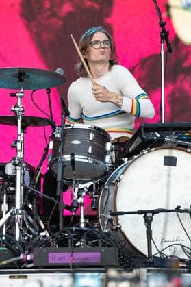 June 18, 2023, Manchester, Tennessee, United States: Whistler Allen with Hippo Campus perform on Day 4 of the 2023 Bonnaroo Music & Arts Festival on June 18, 2023 in Manchester, Tennessee. Manchester United States - ZUMAs181 20230618_zea_s181_052 Copyright: xDarrenxEaglesx