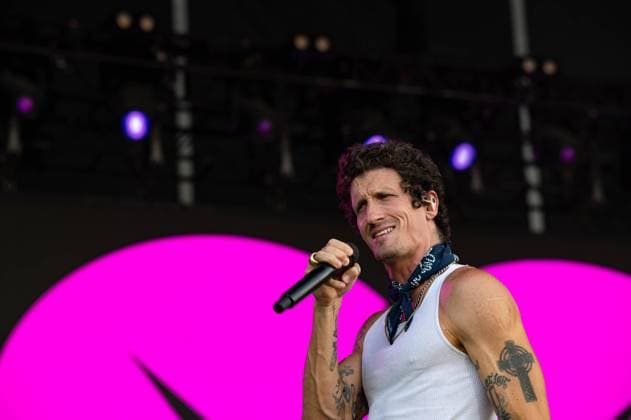 June 18, 2023, Manchester, Tennessee, United States: David Shaw and The Revivalists perform on Day 4 of the 2023 Bonnaroo Music & Arts Festival on June 18, 2023 in Manchester, Tennessee. Manchester United States - ZUMAs181 20230618_zea_s181_083 Copyright: xDarrenxEaglesx
