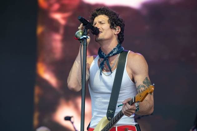 June 18, 2023, Manchester, Tennessee, United States: David Shaw and The Revivalists perform on Day 4 of the 2023 Bonnaroo Music & Arts Festival on June 18, 2023 in Manchester, Tennessee. Manchester United States - ZUMAs181 20230618_zea_s181_098 Copyright: xDarrenxEaglesx
