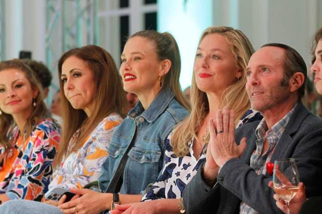 Anastasia Zampounidis, Bar Refaeli, Elisabeth Roehm and Peter Glatzer at the Ernsting s Family fashion show on 19 06 2023 in Hamburg Ernstings Family fashion show 2023 in Hamburg