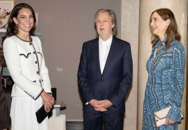 Princess of Wales reopens the National Portrait Gallery Catherine, Princess of Wales, Patron of the National Portrait Gallery, meets Paul McCartney and Nancy Shevell as she reopens the Gallery following an extensive three-year refurbishment programme in London, UK, on 20 June 2023., Credit:Paul Grover Avalon UK, London  Copyright: xPaulxGroverx xAvalonx 0784393793