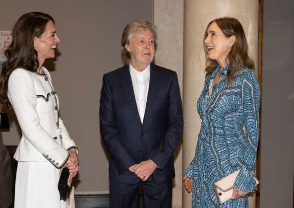 Princess of Wales reopens the National Portrait Gallery Catherine, Princess of Wales, Patron of the National Portrait Gallery, meets Paul McCartney and Nancy Shevell as she reopens the Gallery following an extensive three-year refurbishment programme in London, UK, on 20 June 2023., Credit:Paul Grover Avalon UK, London  Copyright: xPaulxGroverx xAvalonx 0784393797
