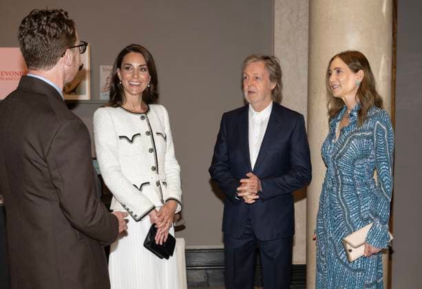 Princess of Wales reopens the National Portrait Gallery Catherine, Princess of Wales, Patron of the National Portrait Gallery, meets Paul McCartney and Nancy Shevell as she reopens the Gallery following an extensive three-year refurbishment programme in London, UK, on 20 June 2023., Credit:Paul Grover Avalon UK, London  Copyright: xPaulxGroverx xAvalonx 0784393799