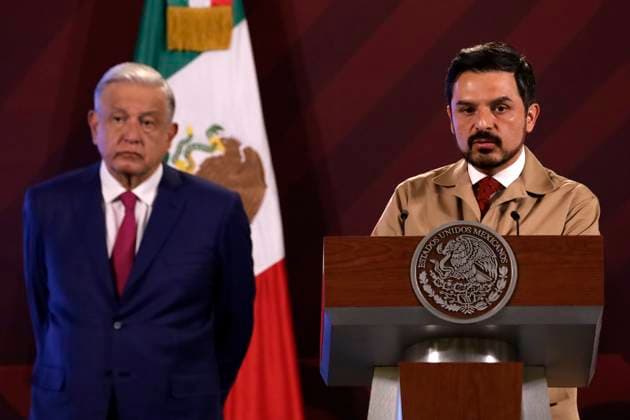 President of Mexico in daily press conference at the National Palace June 20, 2023, Mexico City, Mexico: The director of the Mexican Social Security Institute, Zoe Robledo at the press conference at the National Palace in Mexico City. on June 20, 2023 in Mexico City, Mexico (Photo by Luis Barron Eyepix Group). Copyright: xLuisxBarronx xEyepixxGroupx LB_20230620_SALUDMX15
