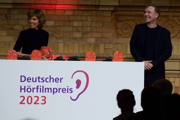 21 German Hearing Film Award 2023 Ulrike Kriener, Laudator, Winner KINO Award, in a country before our time, ZIEGLER FILM arrival, to the 21 German Hearing Film Award 2023 in Berlin on 18 06 2023. Photopress Mueller Photopress Mueller