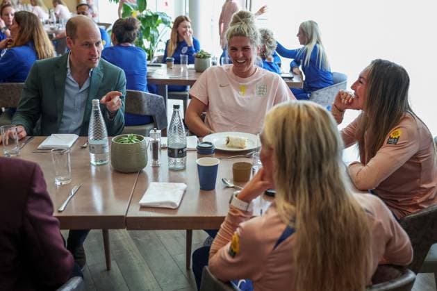 Britain s Prince William visits England Women s football team in Burton upon Trent Britain s Prince William, the Prince of Wales and President of The Football Association, visits England Women s team to wish them luck ahead of the 2023 FIFA Women s World Cup, at the national football centre at St. George s Park in Burton upon Trent, Britain June 20, 2023., Credit:PHIL NOBLE Avalon UNITED KINGDOM, BURTON UPON TRENT  Copyright: xPHILxNOBLEx xAvalonx 0784436266