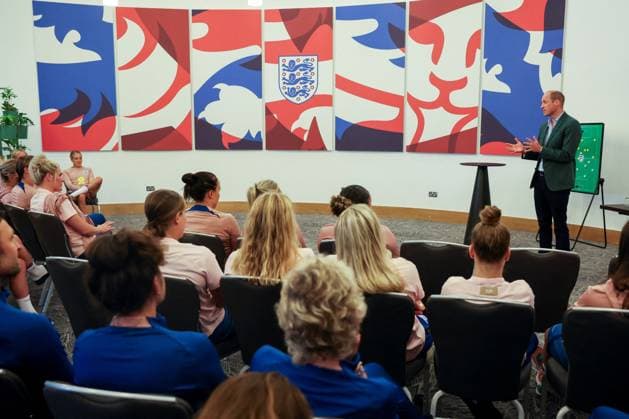 Britain s Prince William visits England Women s football team in Burton upon Trent Britain s Prince William, the Prince of Wales and President of The Football Association, visits England Women s team to wish them luck ahead of the 2023 FIFA Women s World Cup, at the national football centre at St. George s Park in Burton upon Trent, Britain June 20, 2023., Credit:PHIL NOBLE Avalon UNITED KINGDOM, BURTON UPON TRENT  Copyright: xPHILxNOBLEx xAvalonx 0784436315