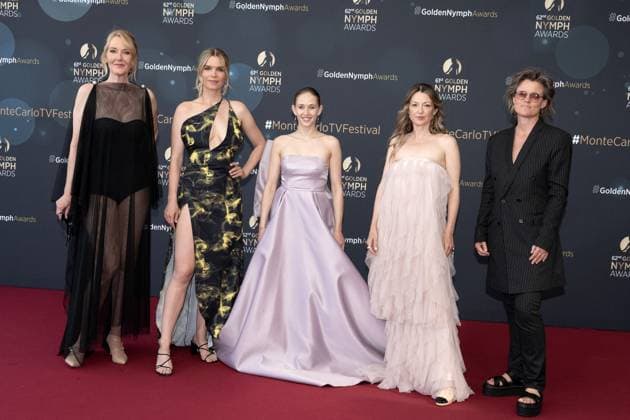 62nd Monte Carlo TV Festival - Award Ceremony - Monaco Ditte Hansen, Marie Bach Hansen, Marie Reuther, Louise Mieritz and Dorthe Riis Lauridsen attend the Golden Nymphs Award Ceremony during the 62nd Monte Carlo TV Festival on June 20, 2023 in Monte-Carlo, Monaco. Photo by David Niviere ABACAPRESS.COM MONTE-CARLO Monaco  Copyright: xNivierexDavid ABACAPRESS.COMx 857686_071 NivierexDavid ABACAPRESS.COMx 857686_071