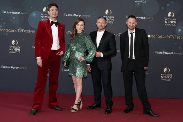 62nd Monte Carlo TV Festival - Award Ceremony - Monaco Joel Wilson, Faye Marsay, Danny Brocklehurst and Warren Brown attend the Golden Nymphs Award Ceremony during the 62nd Monte Carlo TV Festival on June 20, 2023 in Monte-Carlo, Monaco. Photo by David Niviere ABACAPRESS.COM MONTE-CARLO Monaco  Copyright: xNivierexDavid ABACAPRESS.COMx 857686_156 NivierexDavid ABACAPRESS.COMx 857686_156