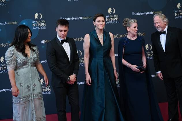 62eme Festival de television de Monte Carlo 2023 - Ceremonie de cloture - Marie Ducruet, Louis Ducruet, Princesse Charlene de Monaco, Melissa Gilbert , Timothy Busfield 293707 2023-06-20  Copyright: xLionelxGuericolas MPPx STAR_293707_304