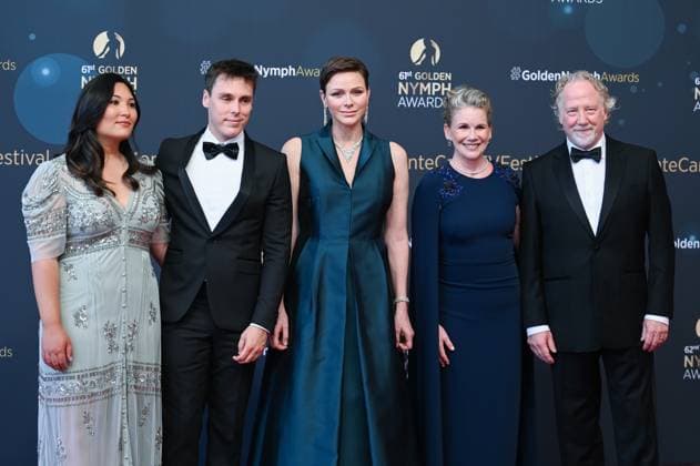 62eme Festival de television de Monte Carlo 2023 - Ceremonie de cloture - Marie Ducruet, Louis Ducruet, Princesse Charlene de Monaco, Melissa Gilbert , Timothy Busfield 293707 2023-06-20  Copyright: xLionelxGuericolas MPPx STAR_293707_308