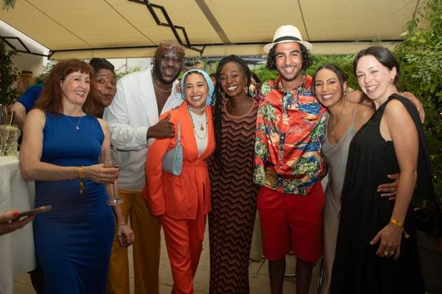 Announcement of the nominees German Acting Award 2023 Elisabeth Degen, Victoire Laly, Prince Kuhlmann, Tua El Fawwal, Karmela Shako, Soufiane El Mesaudi Amy Mussul and Tijan Marei German Acting Award 2023 Announcement of the nominees on 20 06 2023 at the Grace Restaurant of the Hotel Zoo in Berlin. Copyright: xEventpressxKochanx