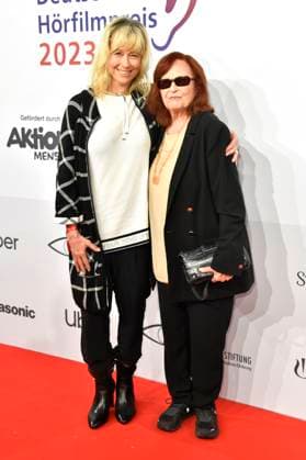 Brigitte Grothum with daughter Debora Weigert at the presentation of the 21 German Hearing Film Award 2023 at Deutsche Telekoms Berlin Representative Office, 20 06 2023 Foto:xN.xKubelkax xFuturexImage