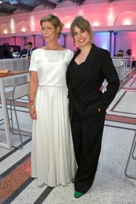 Brigitte Zeh and Merle Collet at the award ceremony of the 21 German Hearing Film Award 2023 in the capital representative office of Deutsche Telekom Berlin, 20 06 2023 Foto:xN.xKubelkax xFuturexImage