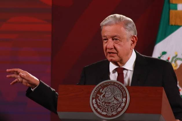 Mexican President, Lopez Obrador News Conference June 21, 2023 in Mexico City, Mexico: President of Mexico Andres Manuel Lopez Obrador, speaks during the morning briefing conference in front of reporters at the national palace, on June 21, 2023 in Mexico City, Mexico. (Photo by Carlos Santiago Eyepix Group) Copyright: xCarlosxSantiagox xEyepixxGroupx CS202306216770