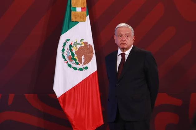 Mexican President, Lopez Obrador News Conference June 21, 2023 in Mexico City, Mexico: President of Mexico Andres Manuel Lopez Obrador, speaks during the morning briefing conference in front of reporters at the national palace, on June 21, 2023 in Mexico City, Mexico. (Photo by Carlos Santiago Eyepix Group) Copyright: xCarlosxSantiagox xEyepixxGroupx CS202306216766