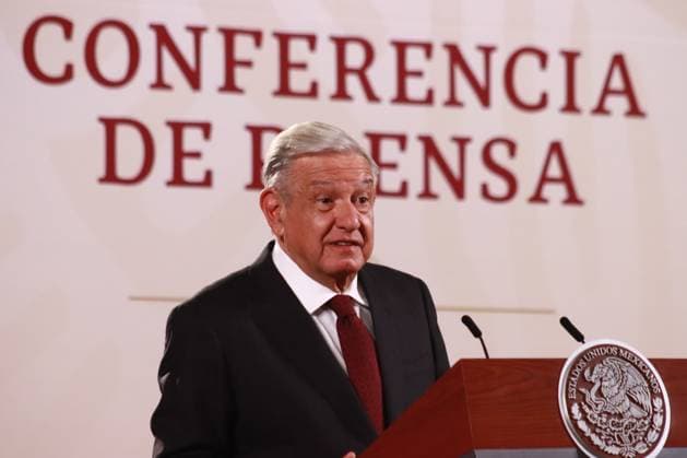 Mexican President, Lopez Obrador News Conference June 21, 2023 in Mexico City, Mexico: President of Mexico Andres Manuel Lopez Obrador, speaks during the morning briefing conference in front of reporters at the national palace, on June 21, 2023 in Mexico City, Mexico. (Photo by Carlos Santiago Eyepix Group) Copyright: xCarlosxSantiagox xEyepixxGroupx CS202306216771
