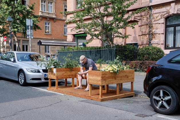 Parklets in Mainz Neustadt The MainzZero initiative takes positive stock of the model campaign Car-free city now more often 23 06 23
