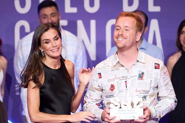 Entertainment Bilder des Tages 23-06-2023 Madrid Queen Letizia with Alejandro Requena at the national scientific monologues, Only Science, final organized by the Spanish Foundation for Science and Technology at the circle of Fine Arts in Madrid. No Spain Â  Copyright: xPPEx