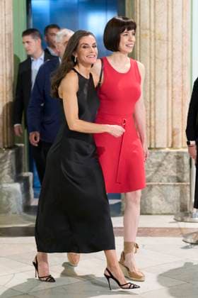 23-06-2023 Madrid Queen Letizi and the Minister of Science, Diana Morant, at the national scientific monologues, Only Science, final organized by the Spanish Foundation for Science and Technology at the circle of Fine Arts in Madrid. No Spain Â  Copyright: xPPEx