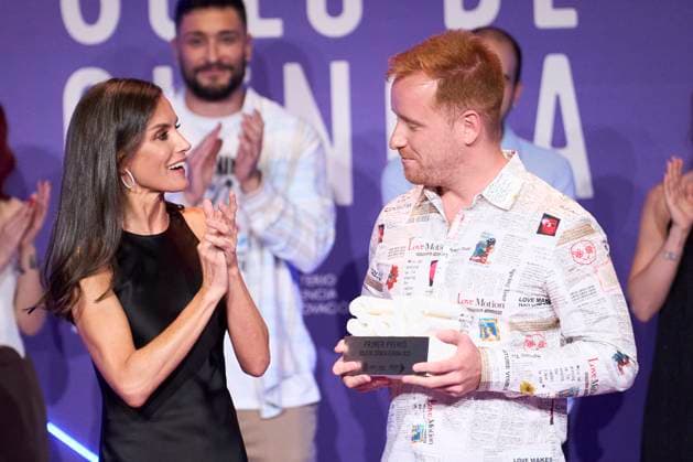 23-06-2023 Madrid Queen Letizia with Alejandro Requena at the national scientific monologues, Only Science, final organized by the Spanish Foundation for Science and Technology at the circle of Fine Arts in Madrid. No Spain Â  Copyright: xPPEx