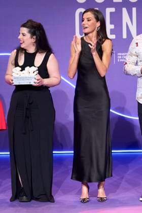 23-06-2023 Madrid Queen Letizia and Angela Varela at the national scientific monologues, Only Science, final organized by the Spanish Foundation for Science and Technology at the circle of Fine Arts in Madrid. No Spain Â  Copyright: xPPEx
