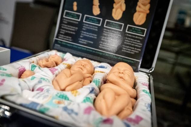News Bilder des Tages Road to Majority Republican conference in Washington, DC An anti-abortion vendor at the Road to Majority Republican conference displays a box with The Human Story, containing models of fetuses as various levels of development, which promotes medically inaccurate information. Donald Trump and numerous Congressmen and Congresswomen, as well as other elected officials, are speaking to the conservative audience in Washington, DC, this weekend. Washington DC United States  Copyright: xAllisonxBaileyx originalFilename: bailey-roadtoma230623_npI9t.jpg