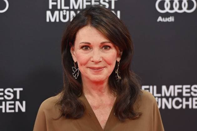 Iris BERBEN actress, single image, cropped single subject, portrait, portrait red carpet, red carpet, opening 40 Filmfest Muenchen on 23 06 2023 Gasteig HP8