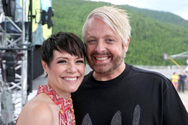 ORF Wenn die Musi spielt singer Francine Jordi and singer Ross Antony on the sidelines of rehearsals for the music open air Wenn die Musi spielt on 23 06 2023 in Bad Kleinkirchheim 20230623SBK0074