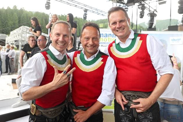 ORF Wenn die Musi spielt Die Jungen Zillertaler on the sidelines of rehearsals for the music open air Wenn die Musi spielt on 23 06 2023 in Bad Kleinkirchheim 20230623SBK0061
