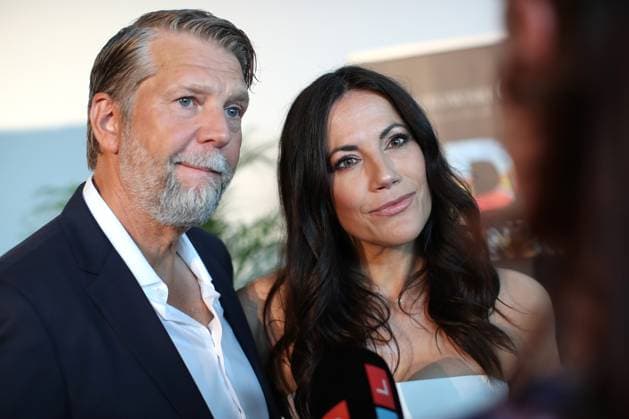 24 06 2023, Hall Westphalia , Red Carpet Event as part of the 30 TERRA WORTMANN OPEN, ATP500, OWL Arena, semi-final day actor Kai Wiesinger and actress Bettina Zimmermann North Rhine-Westphalia Germany