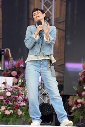 ORF Wenn die Musi spielt singer Francine Jordi during rehearsals for the music open air Wenn die Musi spielt on 23 06 2023 in Bad Kleinkirchheim 20230623SBK0377