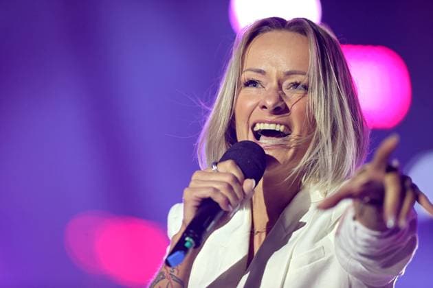 ORF Wenn die Musi spielt singer Christin Stark during rehearsals for the music open air Wenn die Musi spielt on 23 06 2023 in Bad Kleinkirchheim 20230623SBK0134