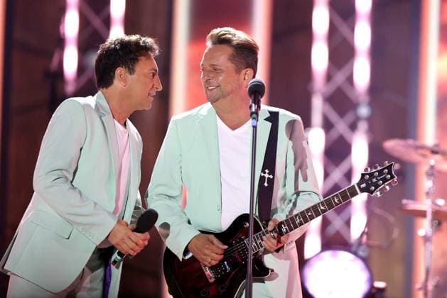 ORF Wenn die Musi spielt Duo Fantasy during rehearsals for the music open air Wenn die Musi spielt on 23 06 2023 in Bad Kleinkirchheim 20230623SBK0121