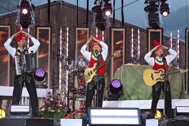 ORF Wenn die Musi spielt Die Jungen Zillertaler during rehearsals for the music open air Wenn die Musi spielt on 23 06 2023 in Bad Kleinkirchheim 20230623SBK0230