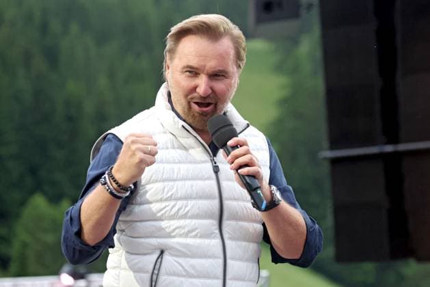 ORF Wenn die Musi spielt singer Nik P during rehearsals for the music open air Wenn die Musi spielt on 23 06 2023 in Bad Kleinkirchheim 20230623SBK0284